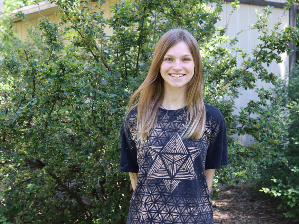 An outdoor portrait of Mary Stoneburner